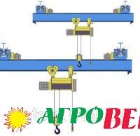 Кран мостовой однобалочный подвесной однопролётный г/п 5 т пролет 9,0 м