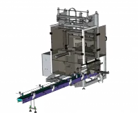 Машина Бестром-3600.1 для формирования и обертывания групп пакетов типа «брикет»