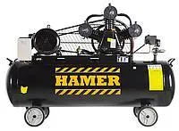 Компрессор поршневой Hamer Pro-2 с ременным приводом профессиональный