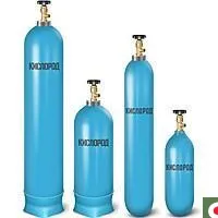 Стальной газовый баллон 5 литров (новый) кислород