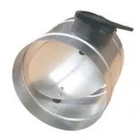 Дроссель-клапан круглый ДК-100 под ниппельное соединение