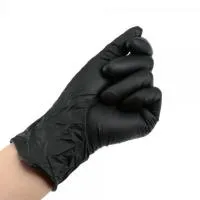 Перчатки нитриловые Long Black черные удл. 300 мм, р-р S, M, L, XL