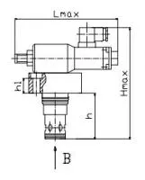 Гидроклапан предохранительный вставного монтажа МКПВП-16/3Ф1 с пропорциональным управлением