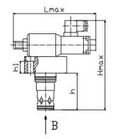 Гидроклапан редукционный вставного монтажа с пропорциональным управлением МКРВП-16/3Ф1