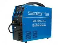 Полуавтомат сварочный Solaris MULTIMIG-245 (220В; MIG/FLUX/MMA/TIG; евроразъем; горелка 3м)