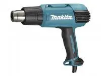 Термовоздуходувка MAKITA HG 6530 VK в чем. + набор сопл (1600 Вт, 3 скор., 50-600 °С, плавн.